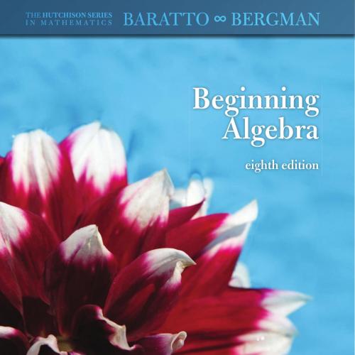 Beginning Algebra, 8th edition - Stefan Baratto