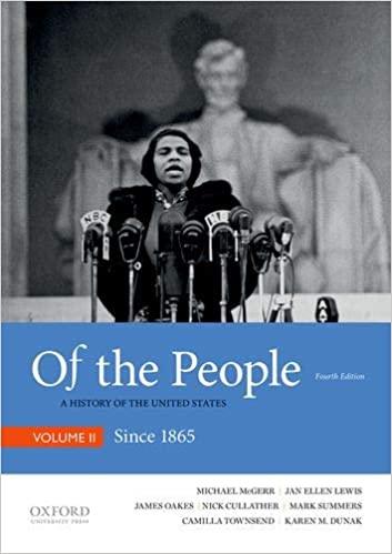 (Original PDF)Of the People A History of the United States, Volume II Since 1865 4th Edition by...