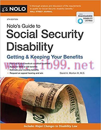 Nolo&rsquo;s Guide to Social Security Disability: Getting & Keeping Your Benefits 9th Edition,
