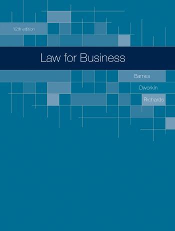 Law for Business 12th Edition by A. James Barnes