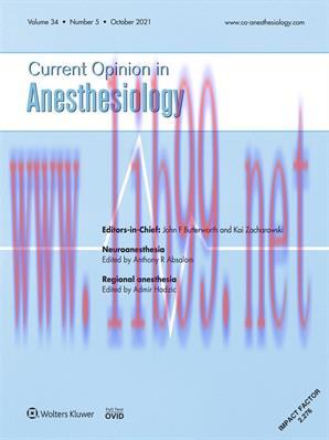 [AME]Current Opinion in Anaesthesiology 2021 Full Archives (True PDF)
