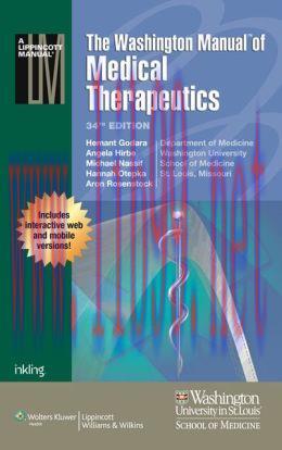 [AME]The Washington Manual of Medical Therapeutics, 34th Edition (ORIGINAL PDF from_ Publisher)