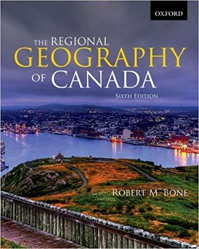 The Regional Geography of Canada 6th Canadian Edition