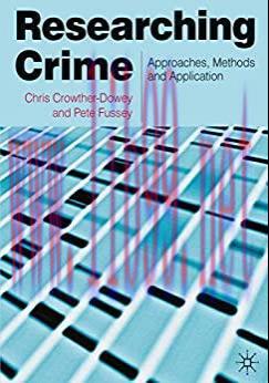 (PDF)Researching Crime: Approaches, Methods and Application