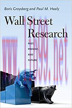 (PDF)Wall Street Research: Past, Present, and Future 1st Edition