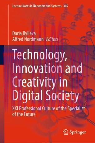 Technology, Innovation and Creativity in Digital Society