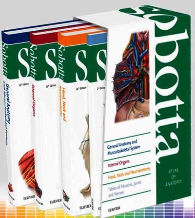 Sobotta Atlas of Anatomy, EnglishLatin, 16th Edition, 4 Volume Set