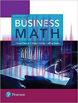Solution Manual for Business Math 11th Edition