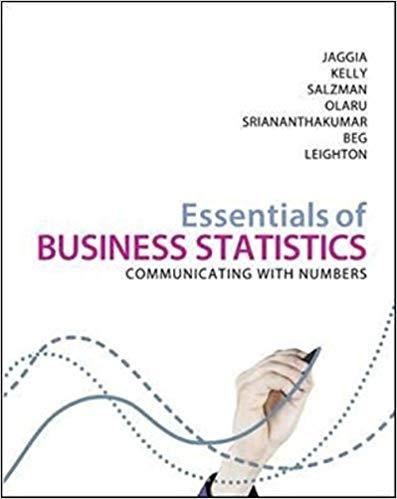 (IM)Essentials of Business Statistics Australian 1e by Sanjiv.zip