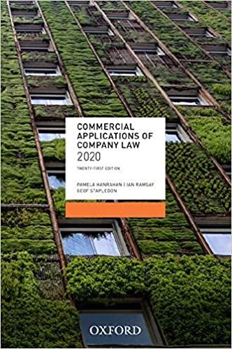 Commercial Applications of Company Law 2020 21e