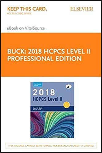 2018 HCPCS Level II Professional Edition - E-Book