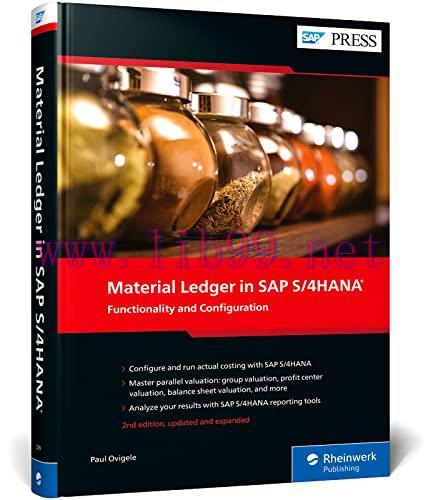 [FOX-Ebook]Material Ledger in SAP S/4HANA: Functionality and Configuration, 2nd Edition
