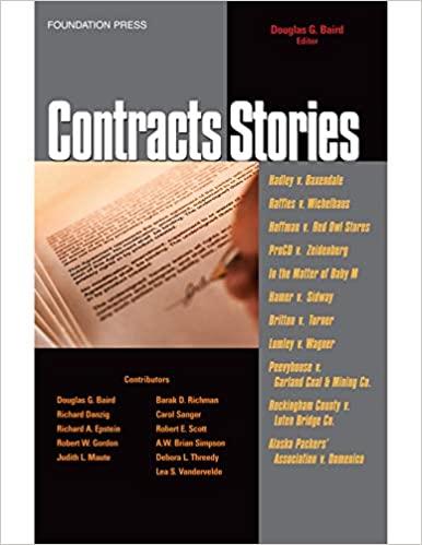 (PDF)Contracts Stories- An In-Depth Look at The Leading Contract Cases (Law Stories)