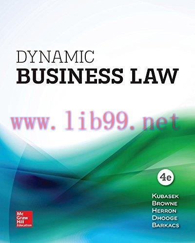 [FOX-Ebook]Dynamic Business Law, 4th Edition