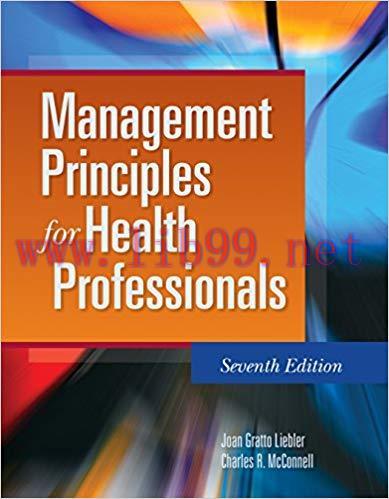 (PDF)Management Principles for Health Professionals 7th Edition