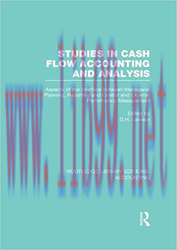 (PDF)Studies in Cash Flow Accounting and Analysis (RLE Accounting): Aspects of the Interface Be...