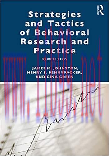 (PDF)Strategies and Tactics of Behavioral Research and Practice