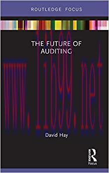 (PDF)The Future of Auditing (Routledge Focus on Accounting and Auditing) 1st Edition