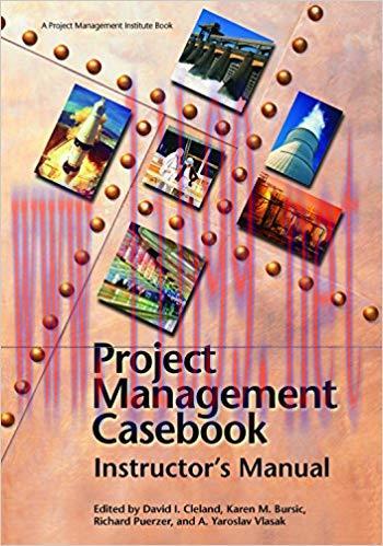 (PDF)Project Management Casebook: Instructors Manual Teachers Guide Edition