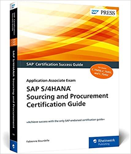 SAP S4HANA Sourcing and Procurement Certification Guide