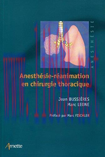 [AME]Anesth&eacute;sie-r&eacute;animation en chirurgie thoracique (PDF)