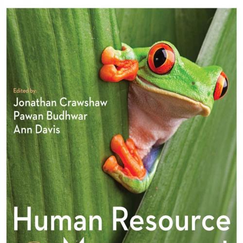 Human Resource Management Strategic and International Perspectinathan Crawshaw - Jonathan Craws...