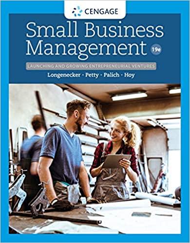 Small Business Management Launching & Growing Entrepreneurial 19E