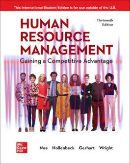 [PDF]Human Resource Management Gaining a Competitive Advantage 13th Edition [Raymond Andrew Noe...
