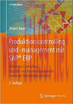 (PDF)Produktionscontrolling und -management mit SAP&reg; ERP: Effizientes Controlling, Logistik- un...