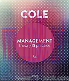 Management Theory and Practice 6th Australian Edition by Kris Cole 课本