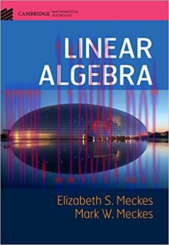 (PDF)Linear Algebra (Cambridge Mathematical Textbooks) 1st Edition