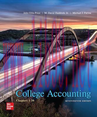 [PDF]ISE Ebook College Accounting ( Chapters 1-30), 17th Edition [JOHN ELLIS PRICE]