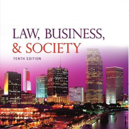 Law Business and Society 10th Edition by McAdams