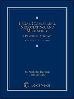 (PDF)Legal Counseling, Negotiating, and Mediating A Practical Approach