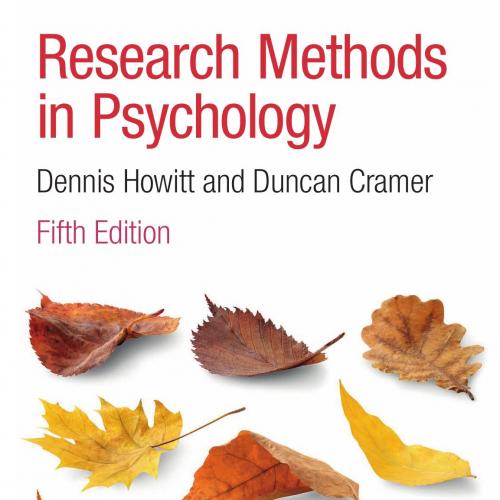 Research Methods in Psychology 5th - Dennis Howitt