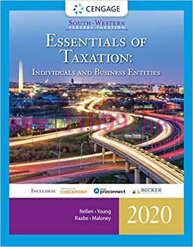 [PDF]South-Western Federal Taxation 2020: Essentials of Taxation 23rd Edition