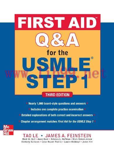 (PDF)First Aid Q&A for the USMLE Step 1, Third Edition (First Aid USMLE)