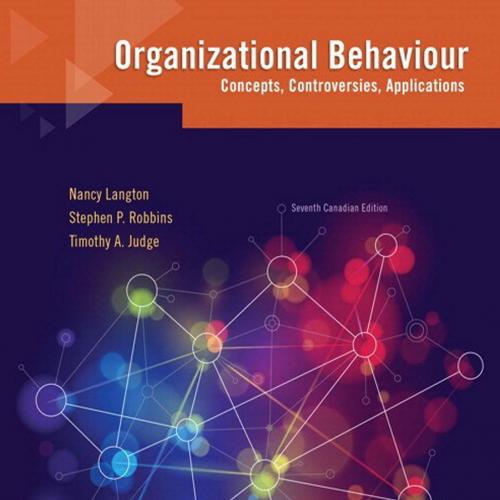 Organizational Behaviour 7th Canadian Edition