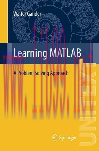 [FOX-Ebook]Learning MATLAB: A Problem Solving Approach