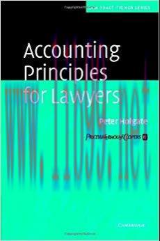 (PDF)Accounting Principles for Lawyers (Law Practitioner Series) 1st Edition