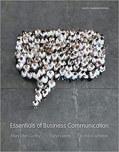 (Test Bank)Essentials of Business Communication 8th Canadian Edition by Guffey.zip