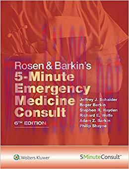 (PDF)Rosen & Barkin&rsquo;s 5-Minute Emergency Medicine Consult 6th Edition