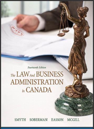 (TB)The Law and Business Administration in Canada 14th - Smyth.zip