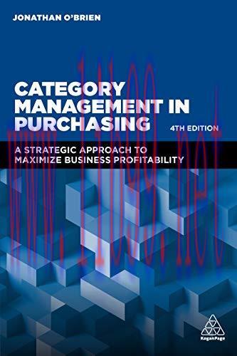 (PDF)Category Management in Purchasing: A Strategic Approach to Maximize Business Profitability