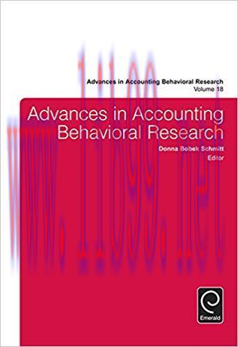 (PDF)Advances in Accounting Behavioral Research