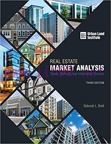 (PDF)Real Estate Market Analysis: Trends, Methods, and Information Sources, Third Edition Third...