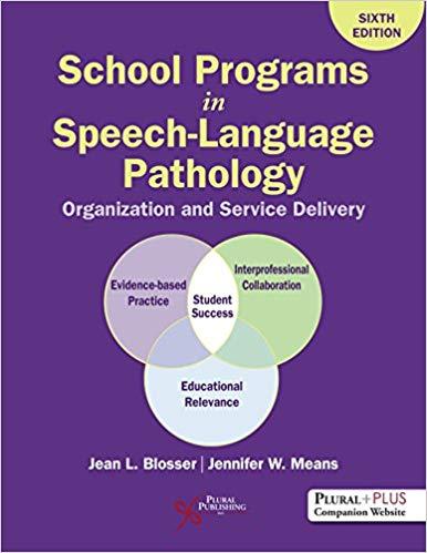 School Programs in Speech-Language Pathology 6th Edition