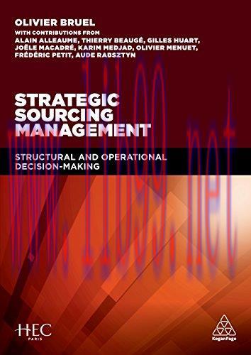 (PDF)Strategic Sourcing Management: Structural and Operational Decision-making