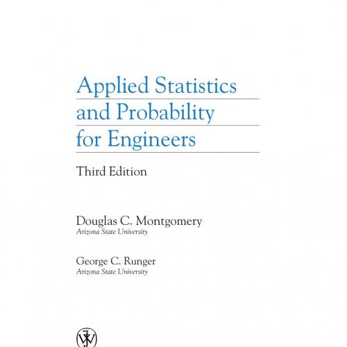 Applied Statistics and Probability for Engineers. Student Solutions Manual - Wei Zhi