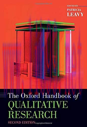 [AME]The Oxford Handbook of Qualitative Research, 2nd Edition (Original PDF)